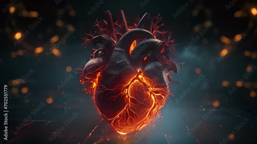 An intricate, digital heart beating in a mesmerizing motion, portraying the complexities and depth of the human heart. An intricate, digital heart beating in a mesmerizing motion, portraying the complexities and depth of the human heart.