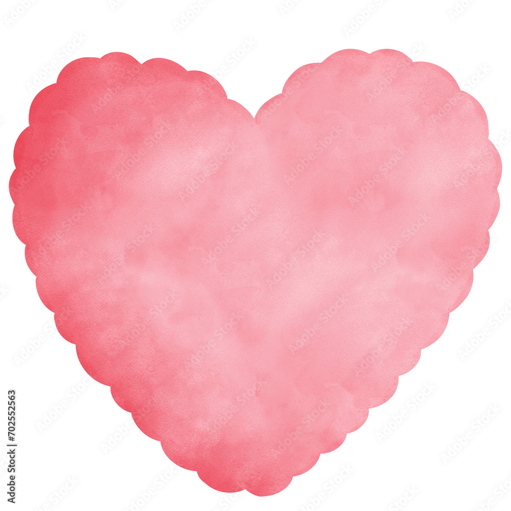 Pink Heart Valentine Decorative Elements