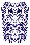 Illustration of a lion tattoo. Perfect for stickers, logos, icons, poster elements, banners, clothes, hats