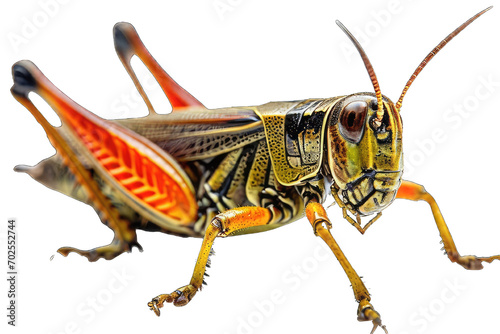 grasshopper isolated on white background © trimiati