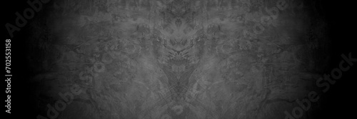 Old wall texture cement dark black gray background abstract grey color design are light with white gradient background.