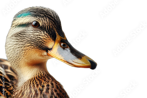 mallard duck isolated on white photo