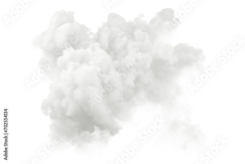 Cutout creativity steam clouds shapes on transparent background 3d render png