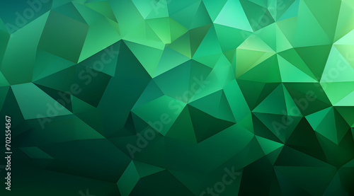 A green background with a lot of triangles. different sizes and are scattered throughout the canvas