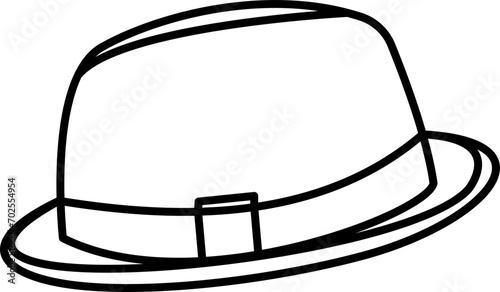 Musician Hat Doodle Vector Illustration