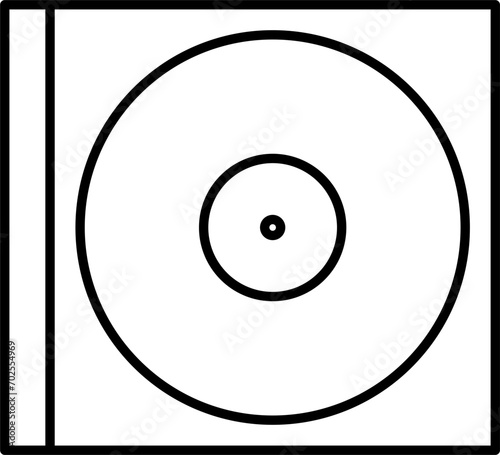 CD Music Cover Doodle Vector Illustration