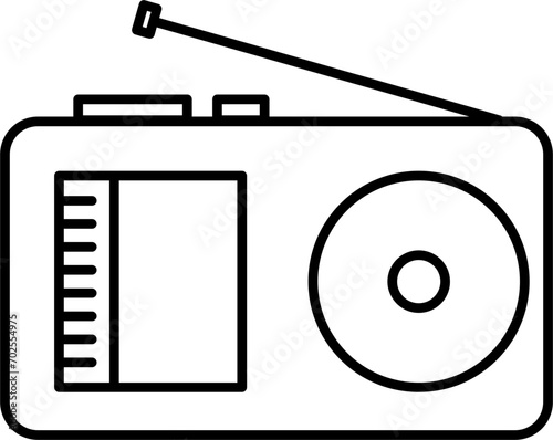 Radio Doodle Vector Illustration