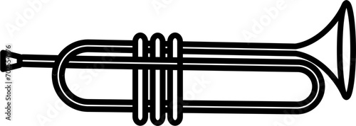 Trumpet Doodle Vector Illustration