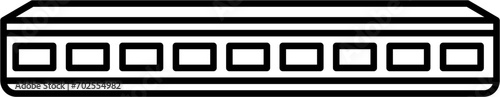 Harmonica Doodle Vector Illustration