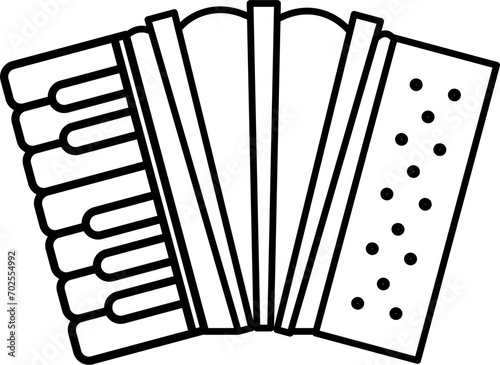 Accordion Doodle Vector Illustration