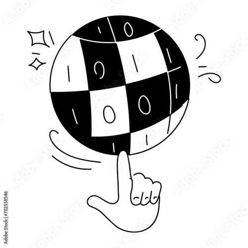 A scalable hand drawn mini illustration of universal coding 