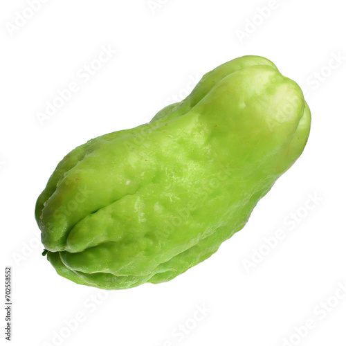 Slices Of Fresh Chayote, Without Shadow, Isolated Transparent Background