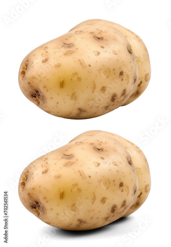 Potato  on a transparent background  digital photography Generated by AI