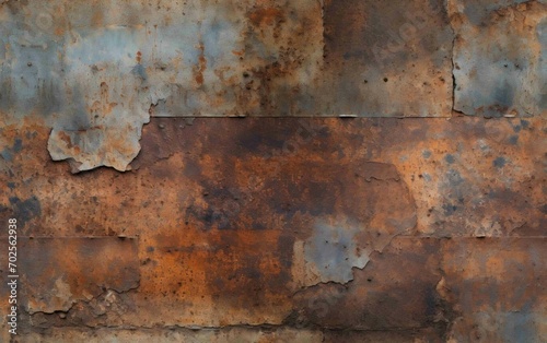 Weathered Rusty Metal Texture Background