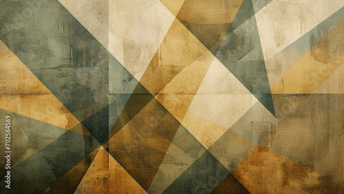 Soothing Geometric Harmony in Muted Earth Tones
