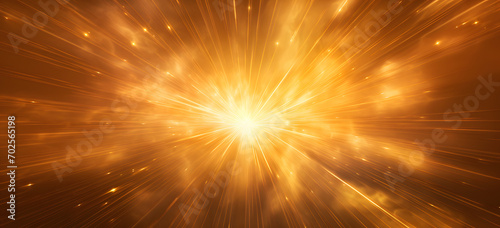 Radiance Bursting  A vibrant depiction of a bright cosmic sunrays explosion  radiating energy and light