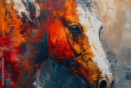 Original oil painting of a horse
