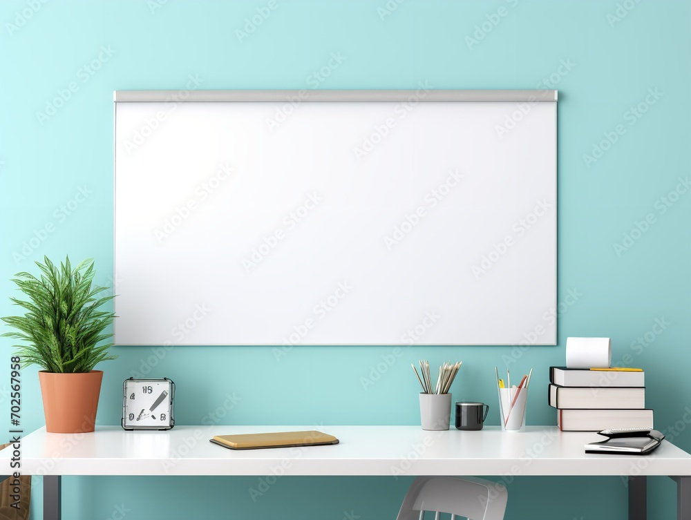 Interactive Whiteboard Mockup for Creative Ideas - AI Generated Interactive Whiteboard Mockup for Creative Ideas - AI Generated
