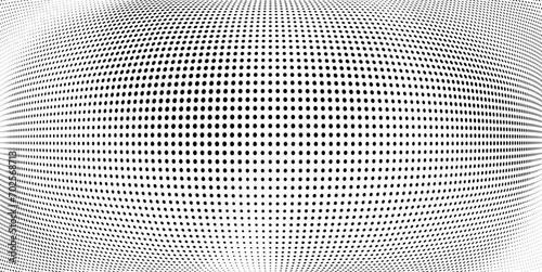 Wavy halftone dots pattern texture background
