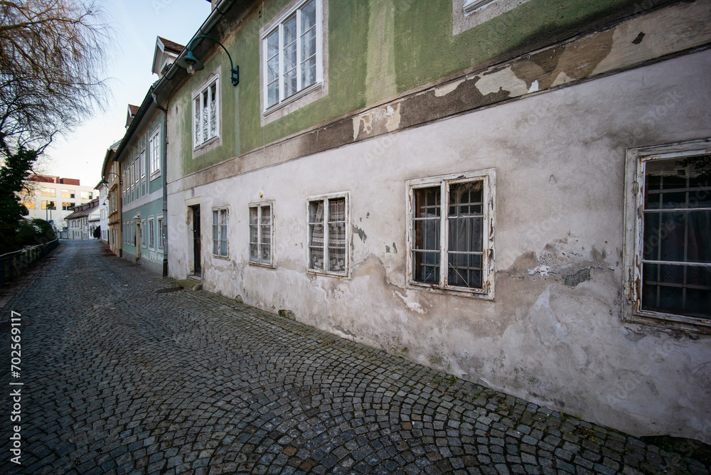 old building in the area wehrgraben in the old town of steyr, upper austria