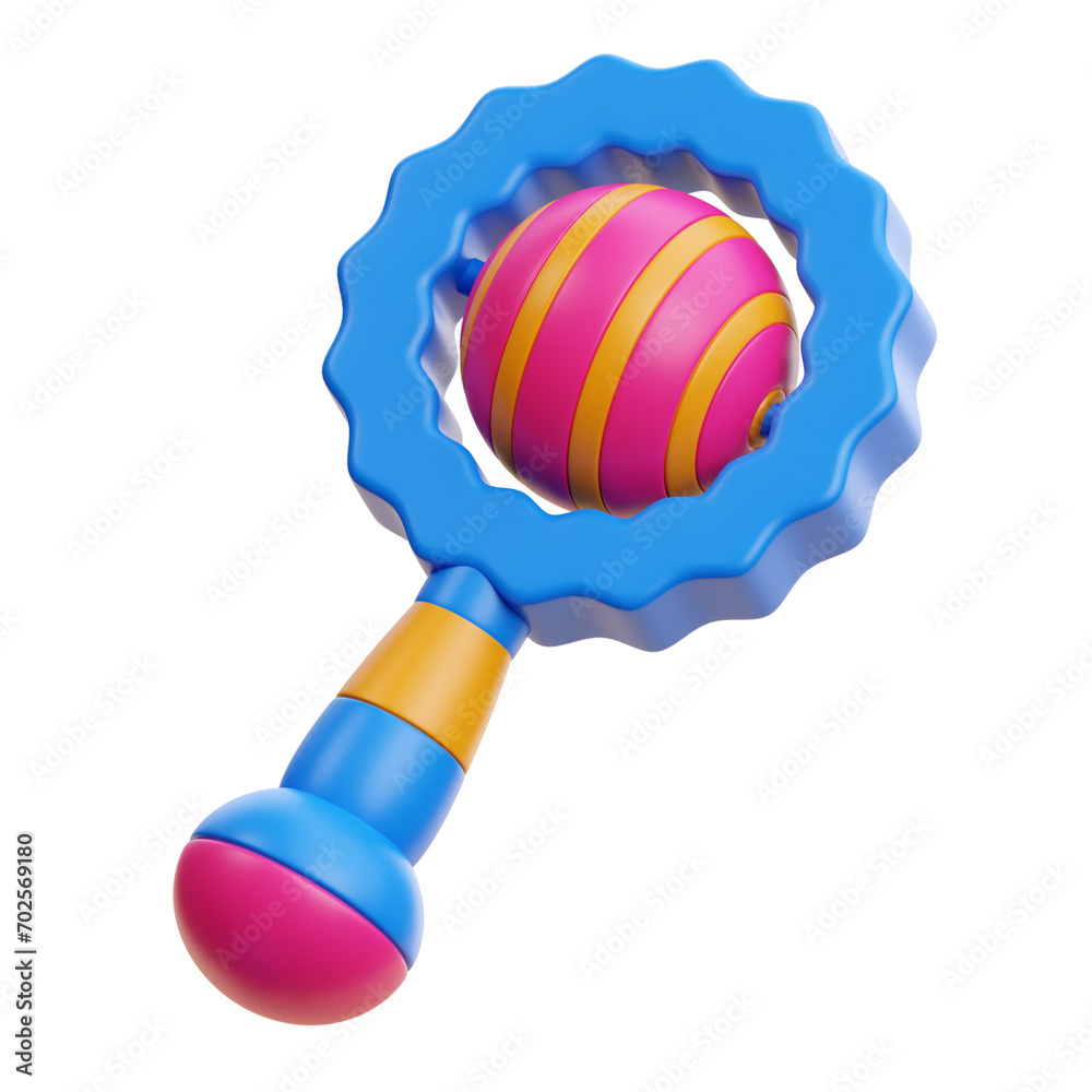 Rattle 3d icon Rattle 3d icon