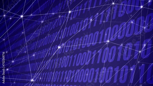 Cyber crime lines of binary code and connected lines in digital world of cyber security and artificial intelligence exploring concept of cybercrime and computer programming
