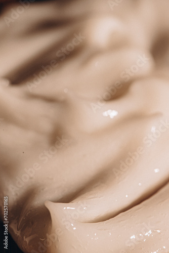 close up of a body with cream