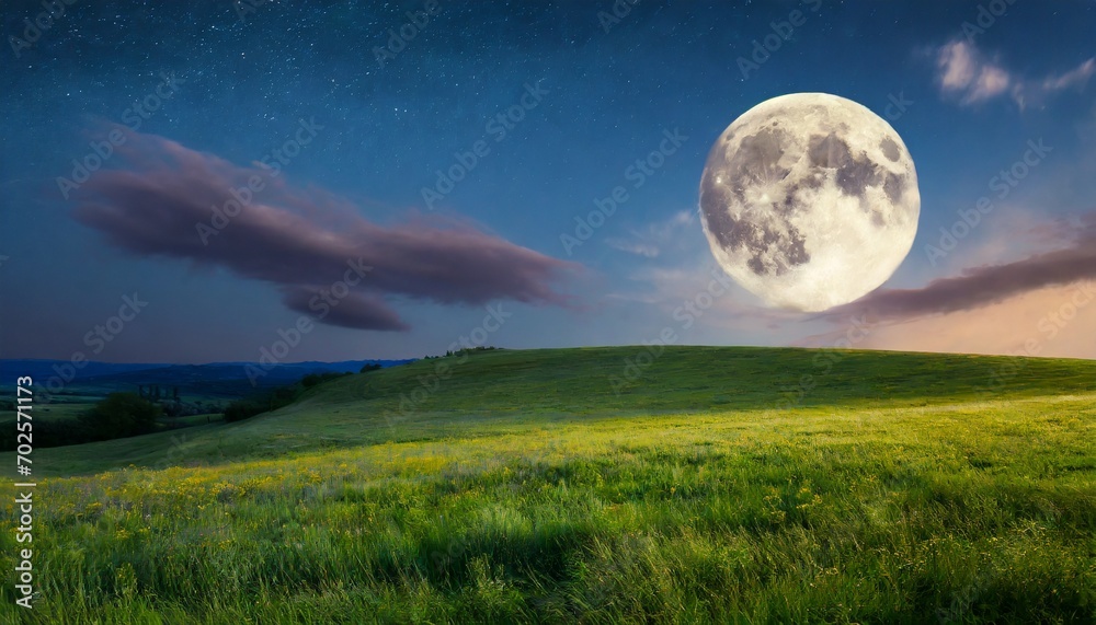 moon over the mountains wallpaper Amazing Full Moon with Grass national 