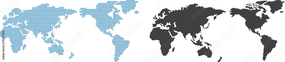 World Map business network worldwide global image vector - obrazy, fototapety, plakaty 