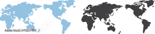 World Map business network worldwide global image vector photo