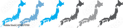 japan Map business Network worldwide Vector
 photo