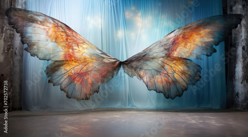An illustration of a pair of butterfly wings for use as a graphic resource or asset by photographers to use in composites.