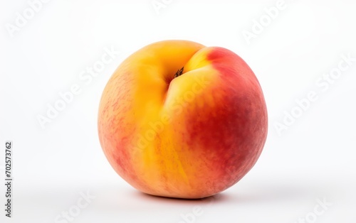 fresh peach isolated on white background