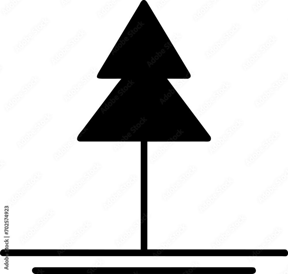 Minimal Geometric line tree icon Minimal Geometric line tree icon