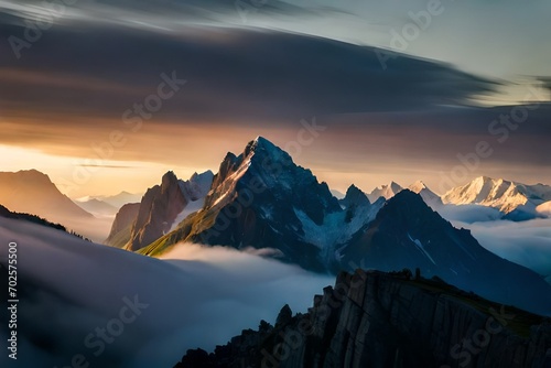 sunset in the mountains © JollyGood