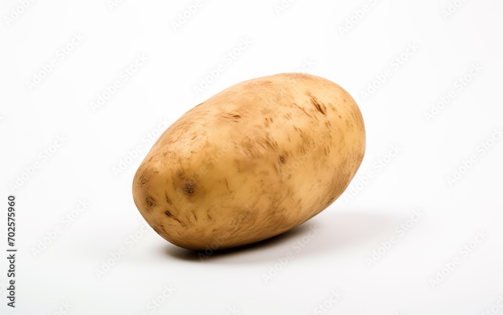 fresh potato isolated on white background fresh potato isolated on white background