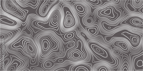 Abstract design black with seamless pattern with lines topographic map. geographic mountain relief. retro topographic map. geographic contour map. paper texture imitation of a geographical map shades.