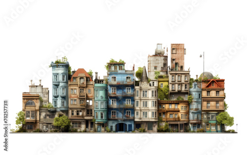 The Unique Lifestyle Within the Architecture of a Building on a White or Clear Surface PNG Transparent Background