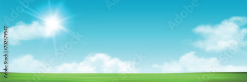 空　草原　風景　自然　背景