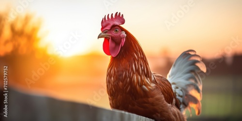 Morning photo showcases the rooster