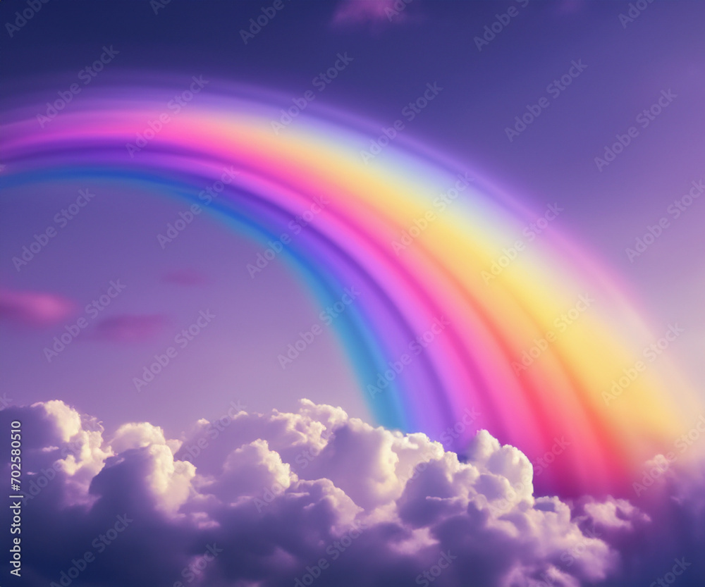 sky background Beautiful clouds and rainbows sky background Beautiful clouds and rainbows