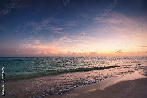 sunset on the beach