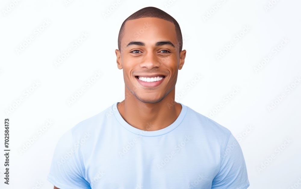 Portrait of a beautiful smiling man showing white teeth Portrait of a beautiful smiling man showing white teeth