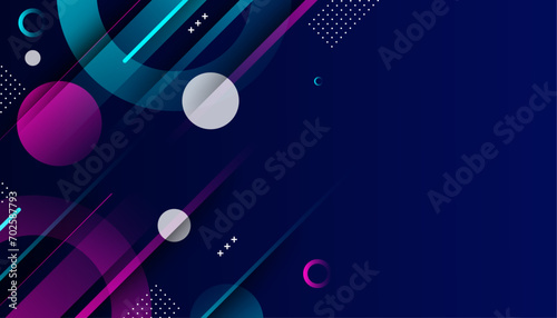 Modern abstract background. blue gradation. Dark. Element . Memphis . Colorful. Pink,Bright blue. Vector