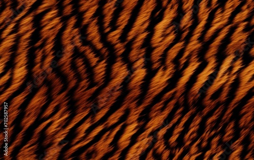 Striped Tiger Fur Texture Backdrop