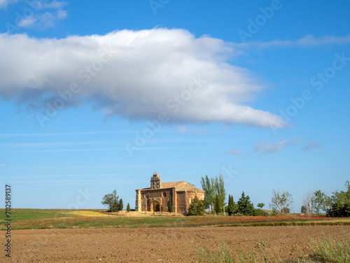 Hermitage of Nuestra Señora del Torreón (end of the 13th century). Padilla de Abajo, Burgos, Spain. photo