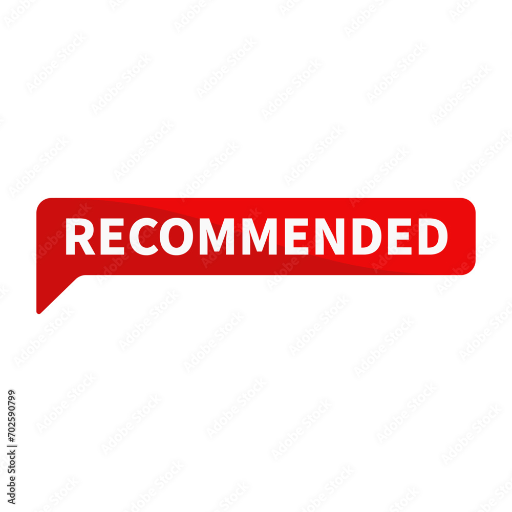 Recommended In Red Recommended Shape For Promotion Business Marketing Social Media Information
Recommended In Red Recommended Shape For Promotion Business Marketing Social Media Information