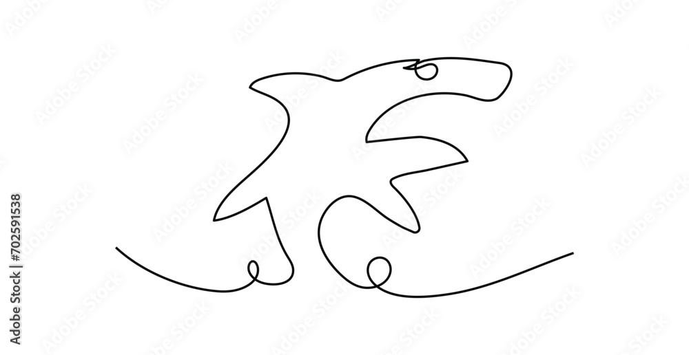 Obraz premium fish line art, vector best line icon.