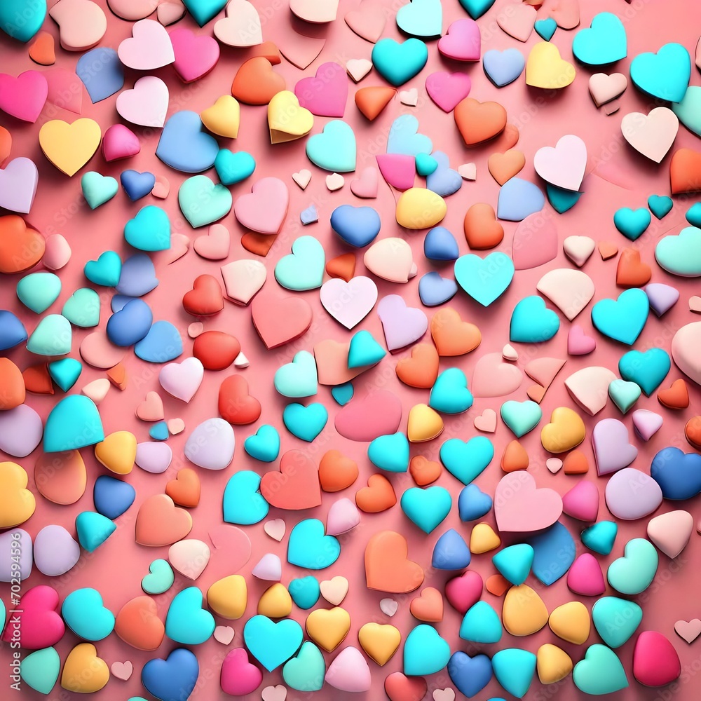 background with hearts