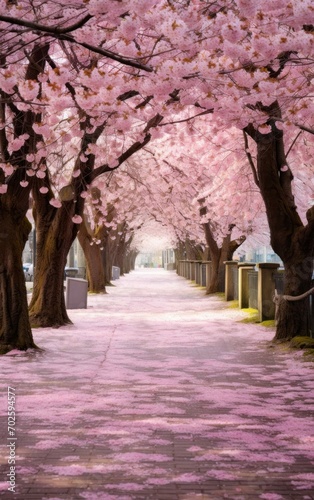 Cherry Blossoms in Full Bloom